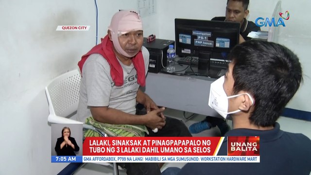 Lalaki, sinaksak at pinagpapalo ng tubo ng 3 lalaki dahil umano sa selos | UB