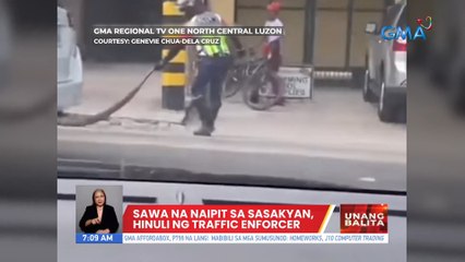 Sawa na naipit sa sasakyan hinuli ng traffic enforcer | UB