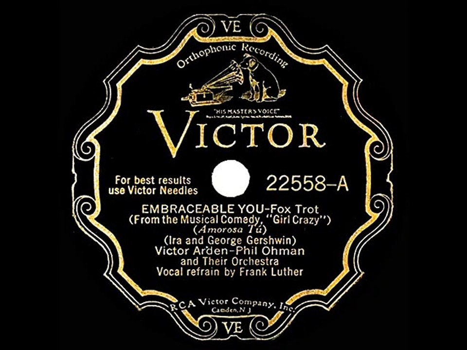 1930 Arden & Ohman - Embraceable You