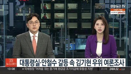 대통령실·안철수 갈등 속 김기현 우위 여론조사…오차범위내 安 우세 결과도