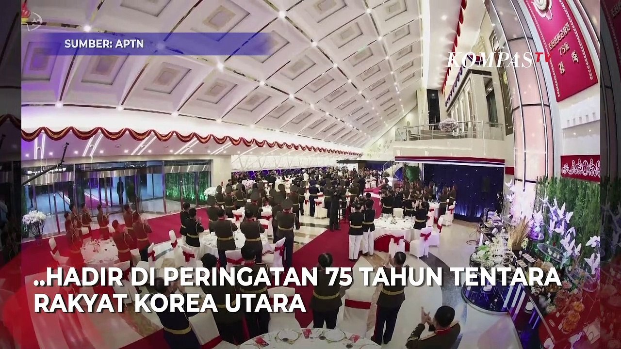 Potret Putri dan Istri Kim Jong Un di HUT 75 Tentara Rakyat Korea Utara