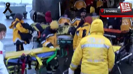 Malatya'da enkazdan çıkarılan 44 yaralı İstanbul'daki hastanelere sevk edildi
