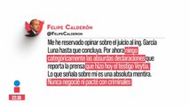 “Nunca pacté con criminales”: Felipe Calderón tras acusaciones en su contra