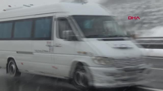 BOLU DAĞI'NDA KAR YAĞIŞI ETKİLİ OLDU