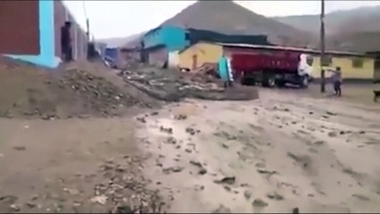 Landslides in Peru killed 36 people and swept mud, water and rocks into villages