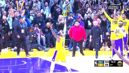 The moment LeBron James makes NBA history