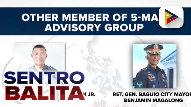 5-man advisory group na sasala sa courtesy resignations sa PNP, kumpleto na ayon kay DILG sec. abalos