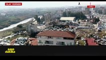 Haber Global ekibi depremin vurduğu Hatay'da acı tabloyu drone ile görüntüledi: 'Neredeyse her yer yıkılmış'