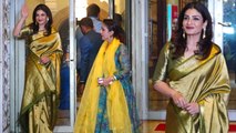 Raveena Tandon Olive Green Silk Saree में लगी बला की खूबसूरत, Fans का जीता दिल | Boldsky