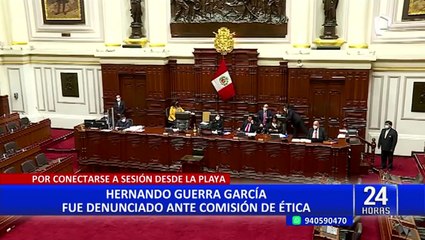 Caso Germán Tacuri: reacciones por sesionar desde piscina