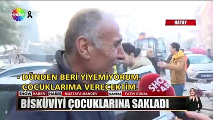 Enkaz altında çocukları kalan baba: Cebimde bisküvi var yiyemiyorum, çocuklarıma verecektim