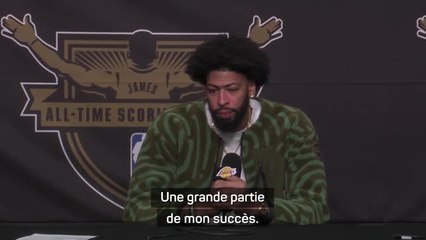 Lakers - Anthony Davis sur LeBron : "C'est vraiment mérité"
