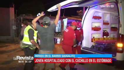Adolescente llegó a un hospital con parte de un cuchillo clavado en el abdomen