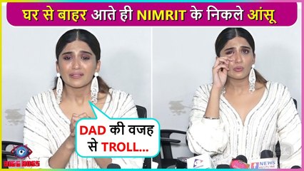 Nimrit Kaur Ahluwalia Breaks Down Over Dad's Controversy, First Eviction Interview | Bigg Boss 16