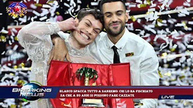Blanco spacca tutto a Sanremo: chi lo ha fischiato sa che a 20 anni si possono fare cazzate
