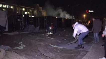 TSK'nın Sahra Hastanesi'nin Kahramanmaraş'a kurulum çalışmaları devam ediyor