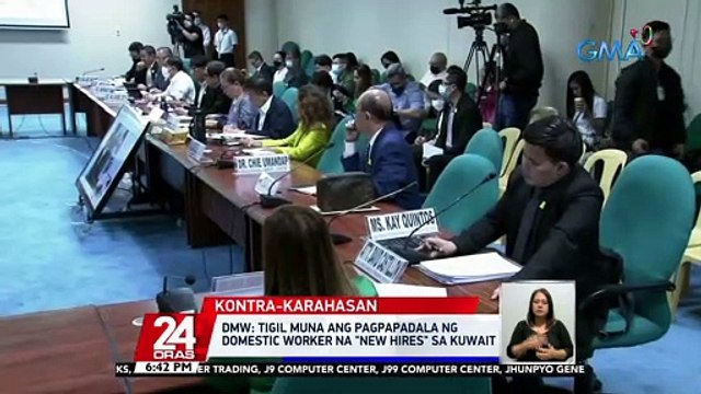 DMW: Tigil muna ang pagpapadala ng domestic worker na new hires sa Kuwait | 24 Oras