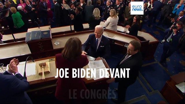 Ferme face à Pékin et Moscou, Joe Biden déroule un discours teinté d'espoir devant le Congrès