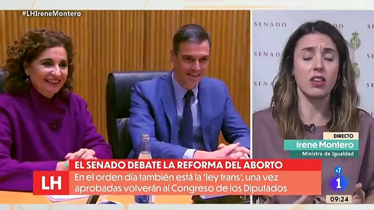 El descaro absoluto en TVE de Irene Montero con el 'Sí es sí': "La ley está bien hecha"