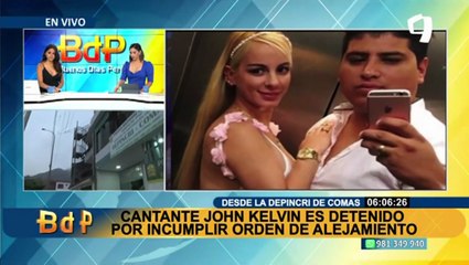 John Kelvin fue detenido por no cumplir orden de alejamiento de Dalia Durán y sus hijos