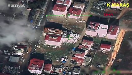 Depremin ardından Hatay ve Kahramanmaraş'ta İHA kamerasına yansıyan görüntüler