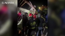 Bomberos valencianos rescatan un hombre atrapado tras el terremoto de Turquía