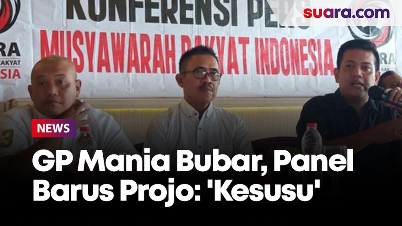 GP Mania Bubar, Panel Barus Projo Berkomentar: 'Kesusu', Tak Sesuai ...