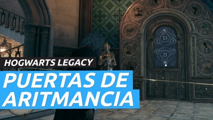 Cómo abrir las puertas con números en Hogwarts Legacy (puertas de aritmancia)