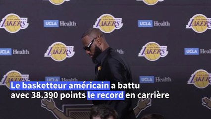 Basket NBA: LeBron James devient le meilleur marqueur de l'histoire