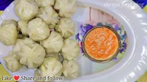 मोमोज बनाने की आसान विधि | vegetable momos recipe Indian | shreya food blog