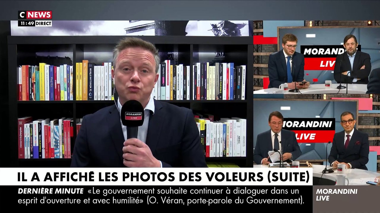 Le commerçant d'Amiens qui avait affiché le visage des voleurs dans son magasin se dit, dans "Morandini Live", prêt à recommencer avec d'autres boutiques - Regardez