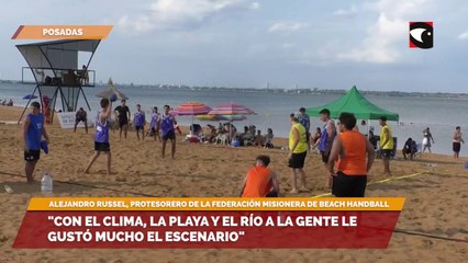 Realizarán un torneo de Beach Handball en Costa Sur de Posadas: "A la gente le gustó mucho el escenario"