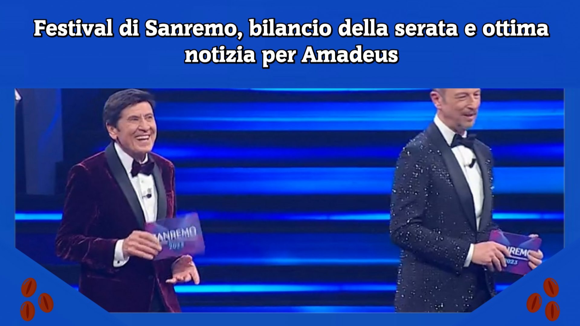 Festival di Sanremo, bilancio della serata e ottima notizia per Amadeus -  Video Dailymotion