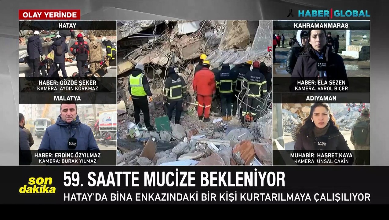 Haber Global depremin vurduğu Adıyaman'da! Otel...