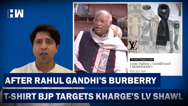 Congress Chief Mallikarjun Kharge Slammed For Wearing Louis Vuitton Scarf| Parliament| BJP| PM Modi