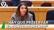 Irene Montero insiste en que el problema del 'solo sí es sí' es "una discrepancia política fuerte" con el PSOE