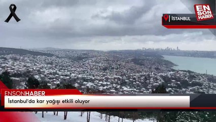 İstanbul'da kar yağışı etkili oluyor
