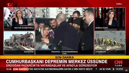 Erdoğan'dan depremzedeye: Bunlar kader planının içerisinde olan şeyler!