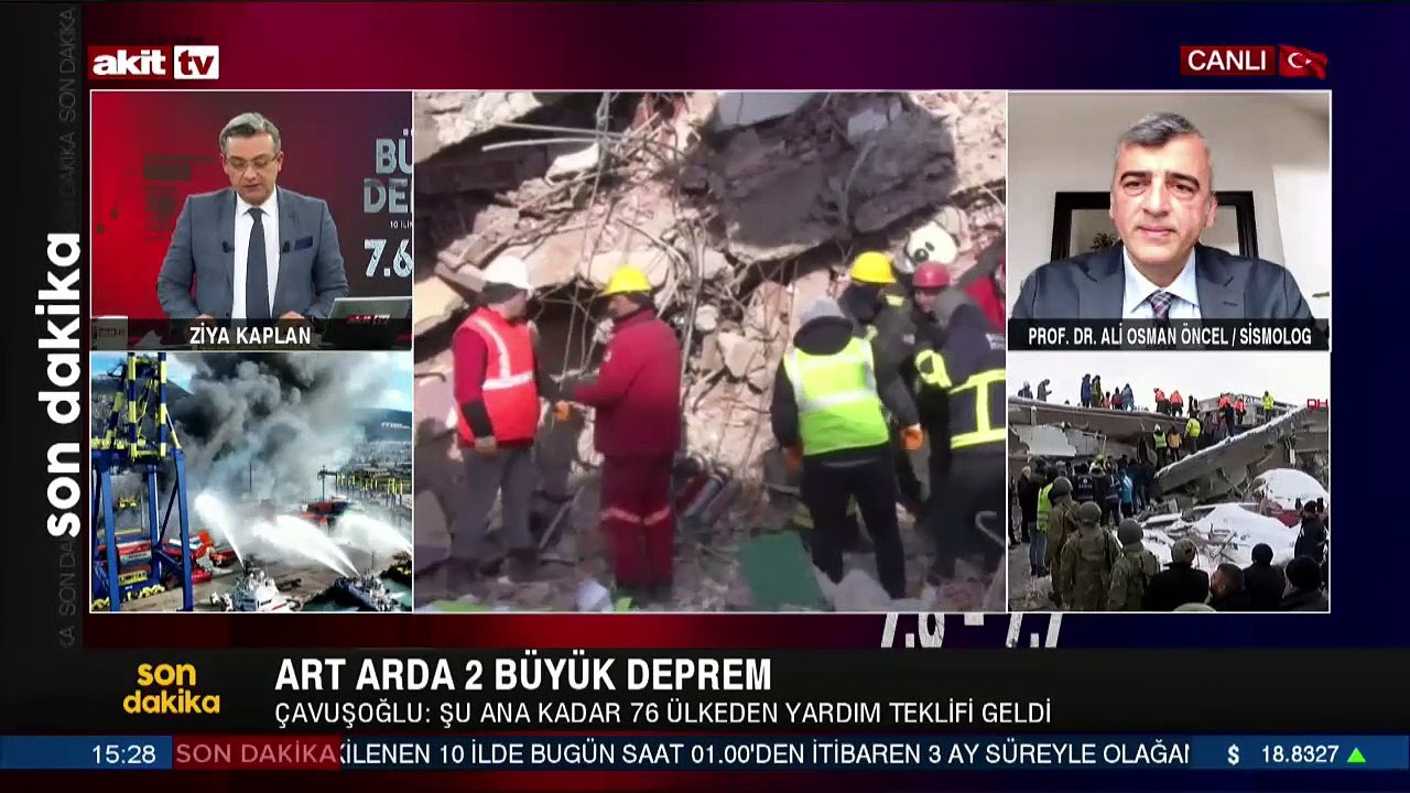 Prof. Dr. Ali Osman Öncel bölgedeki son durumu anlattı