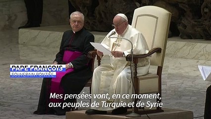 Séisme en Turquie et Syrie: le pape appelle à la solidarité