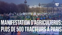 Au moins 500 tracteurs à Paris: les agriculteurs manifestent contre l’interdiction d’usage de pesticides
