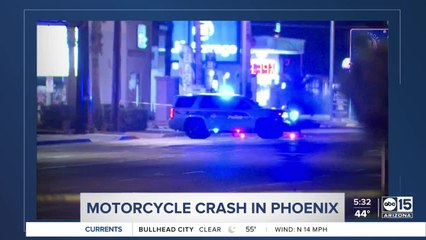 Motorcycle crash leaves one dead in Phoenix