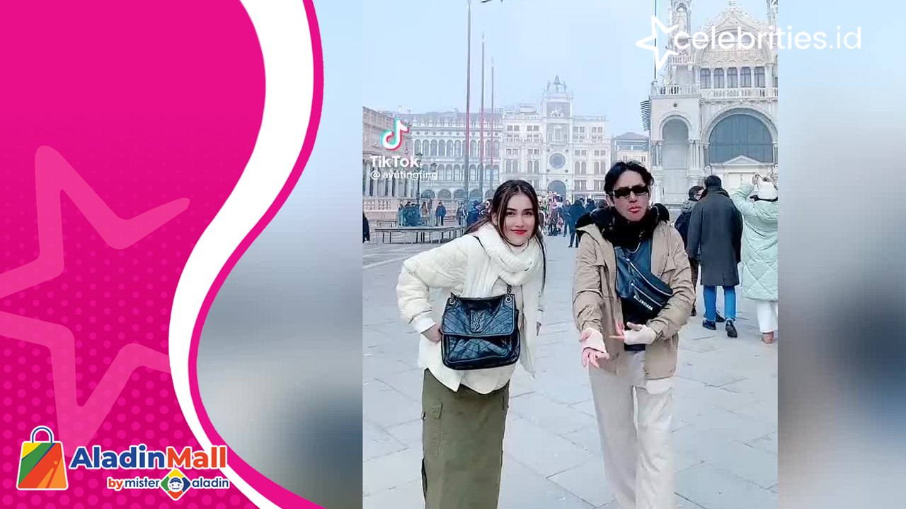 Ayu Ting Ting Liburan ke Eropa, Joget TikTok Bareng Krisna Fahrezi di Venice