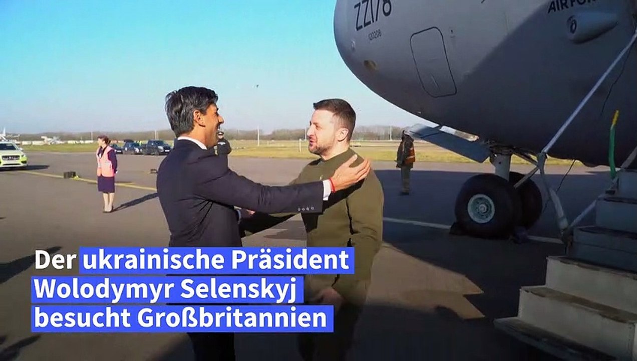 Selenskyj zu Besuch in Großbritannien