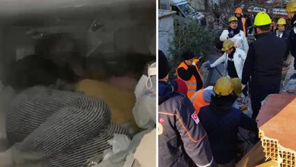 "Korkma, geldik" diyen AFAD ekibine minik Sare'den ağlatan cevap: Acele etmeyin, bir şeyimiz yok