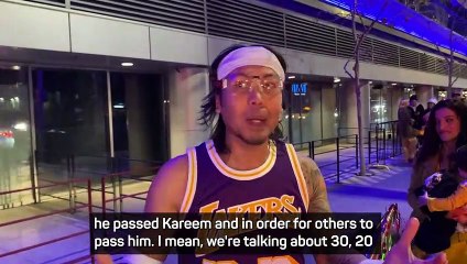 Fans in awe of Lebron after breaking NBA scoring record