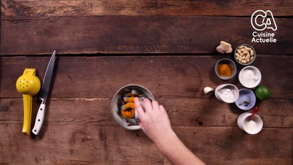 CUISINE ACTUELLE - Curry de crevettes au lait de coco