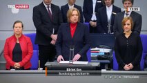 Alman Meclisi'nde depremlerde hayatını kaybedenler için saygı duruşu