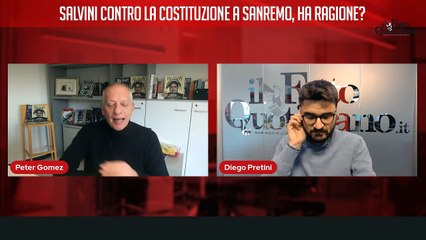 Salvini contro la Costituzione a Sanremo, ha ragione? Segui la diretta con Peter Gomez