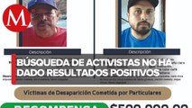 Fiscalía de Michoacán ofrece recompensa para localizar a activistas Ricardo Lagunes y Antonio Díaz